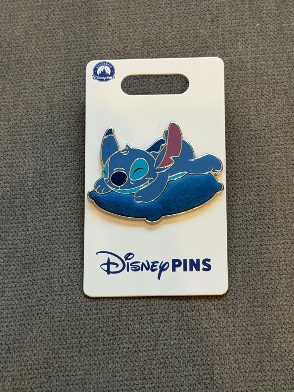 2026 Disney Parks Stitch Napping Sleeping Pillow OE Pin